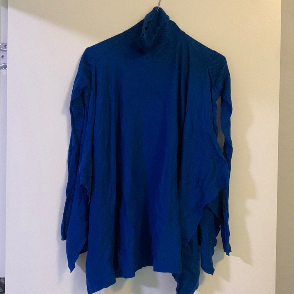 Deep blue poncho - XS